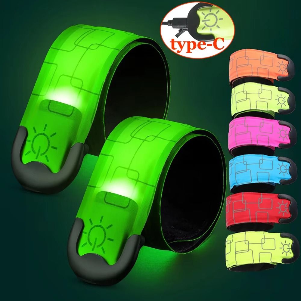 Running Visibility Gear - Battery Style Night Running Armband USB