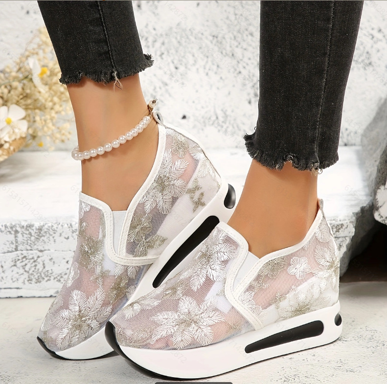 Running Gear Ladies - Lace Flats Platform Women Sport Shoes