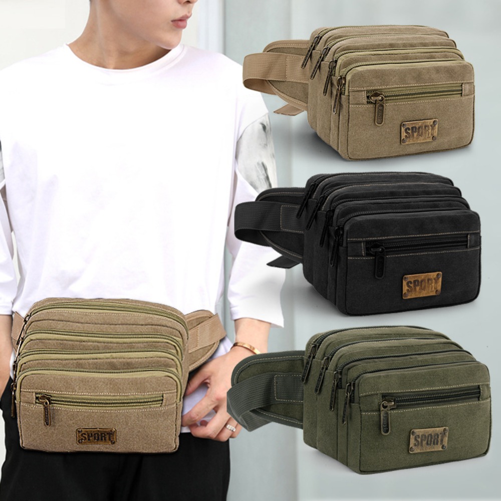 Useful Canvas Waist Bags Multi - Running Zwift review and price