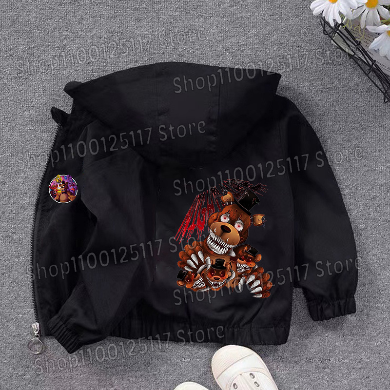 Fnafs Hooded Jacket Boys Girls - Running Gear For Kids review and price