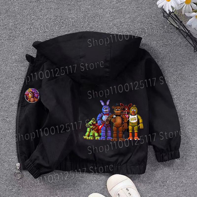 Fnafs Hooded Jacket Boys Girls - Running Gear For Kids review and price