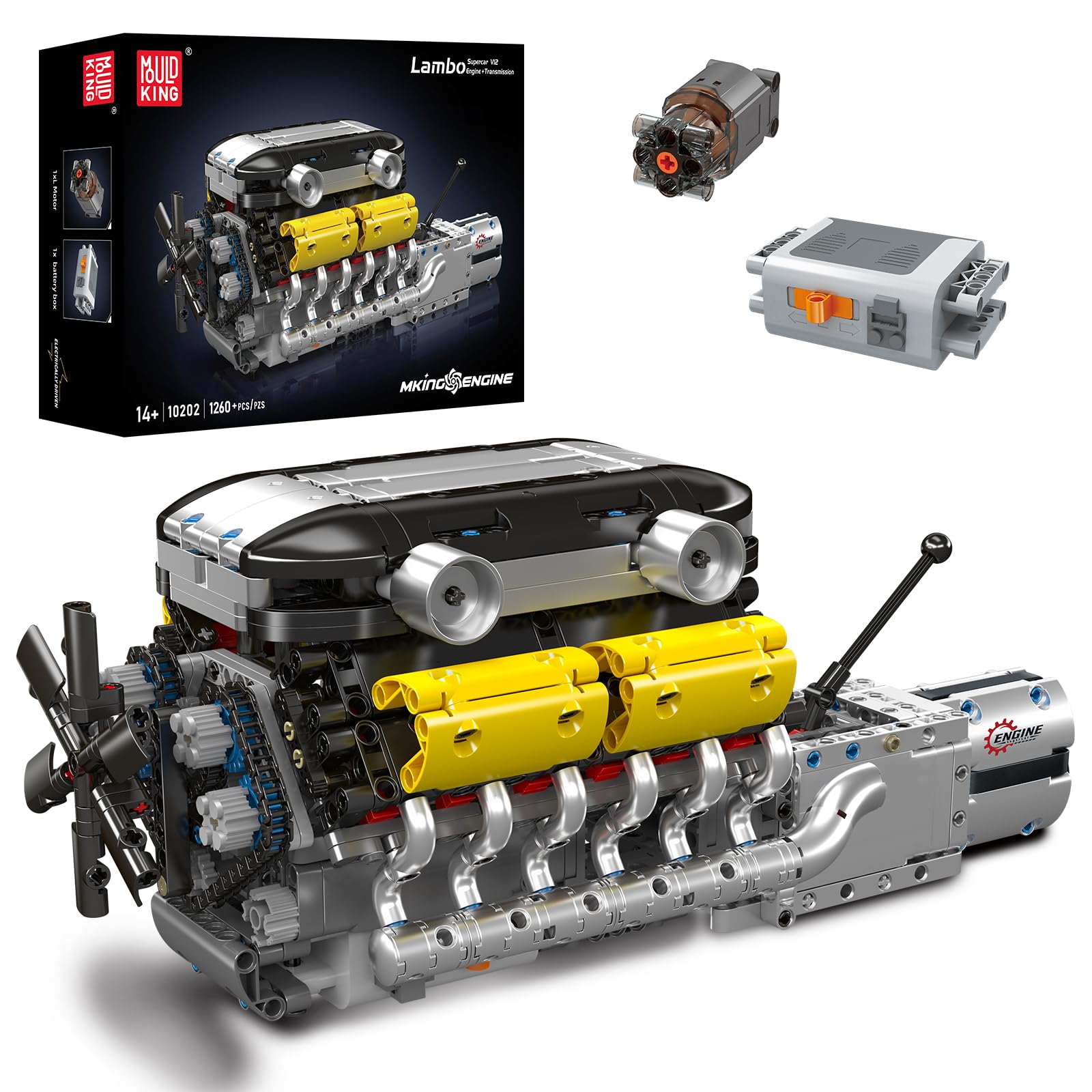 V12 Engine Model kit That Runs - Running Gear Engine review and price