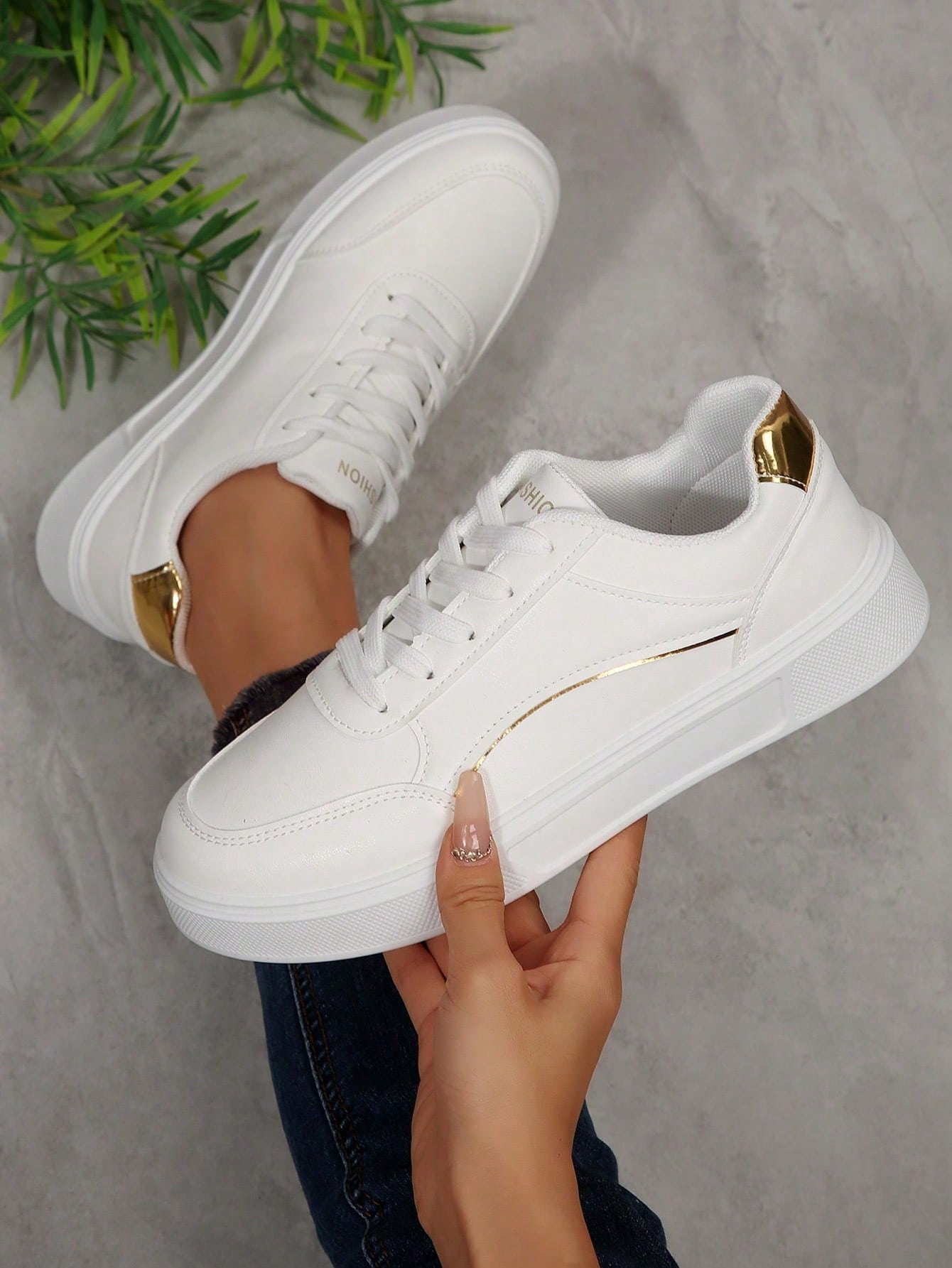 Women White Casual Sneakers, L - Running Gear Ladies review and price