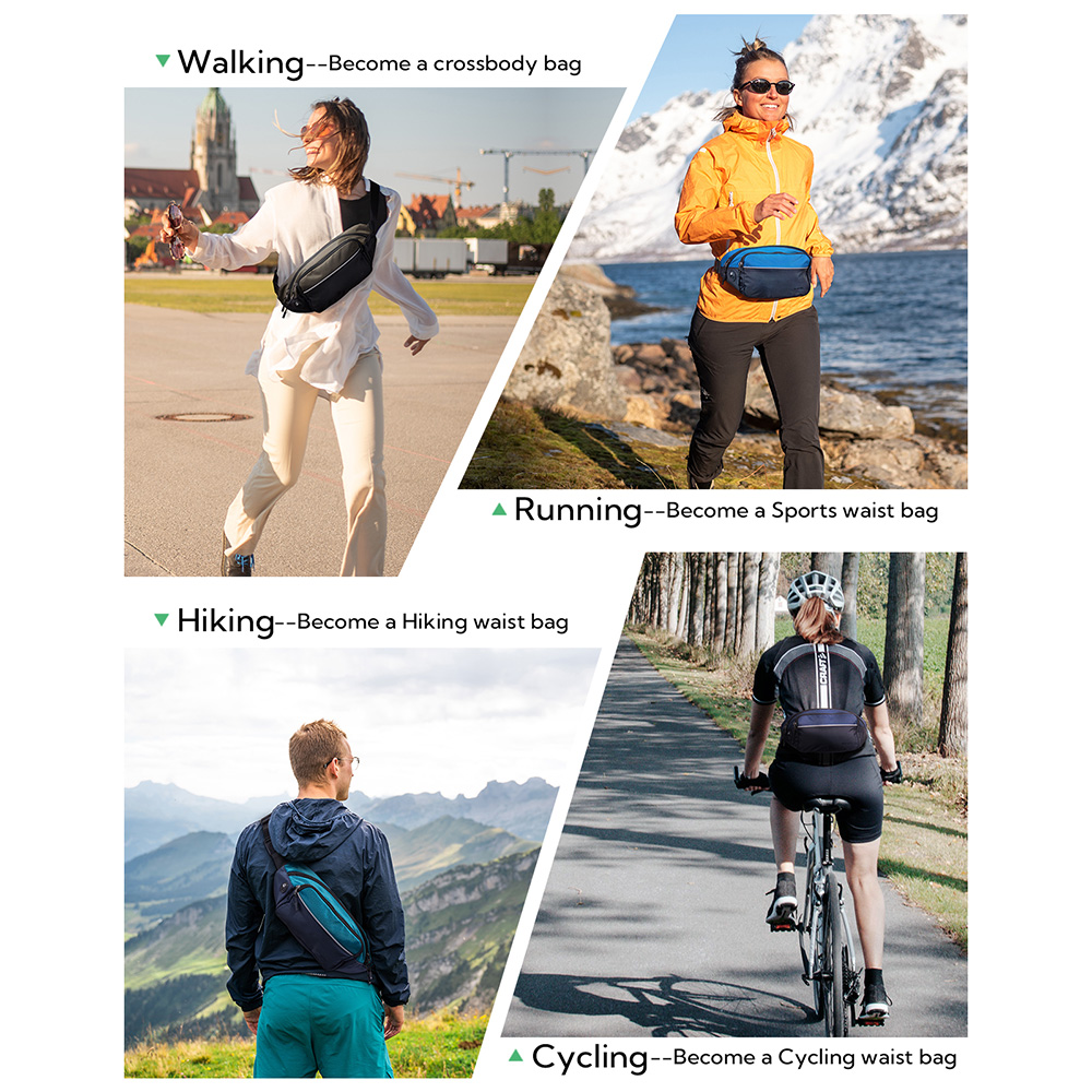 WATERFLY Fanny Pack Waist Bag  - Running Zwift review and price