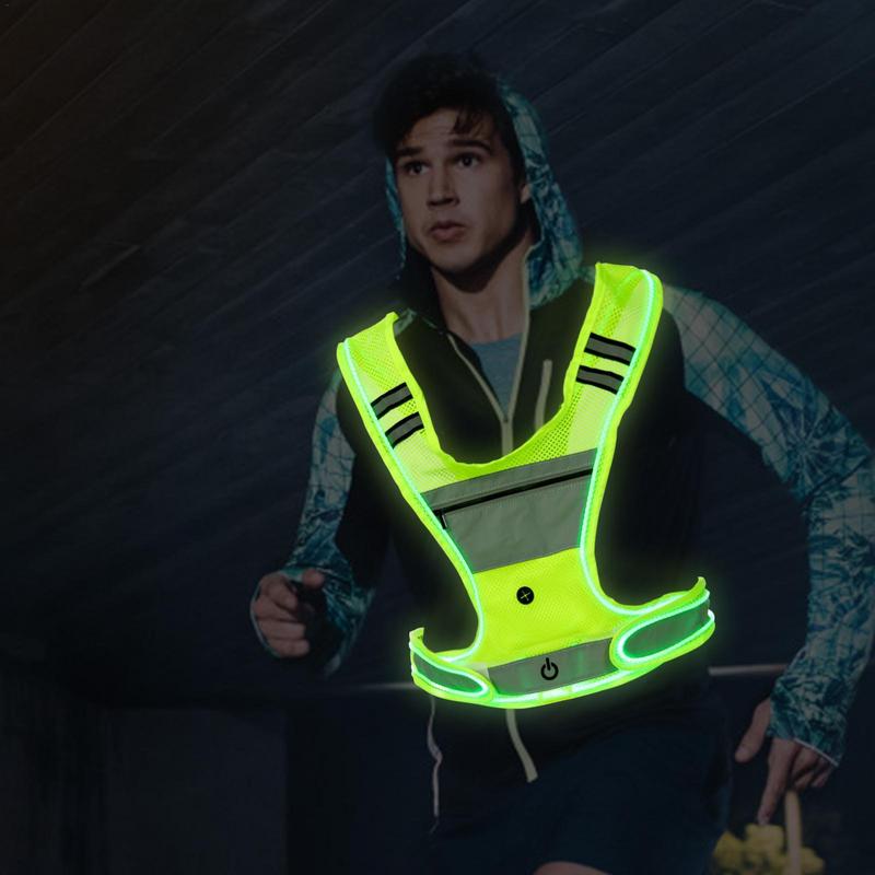 Led Light Up Running Vest Fron - Running Visibility Gear review and price